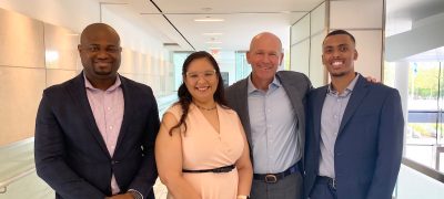 Boeing Scholars with Boeing CEO Dave Calhoun